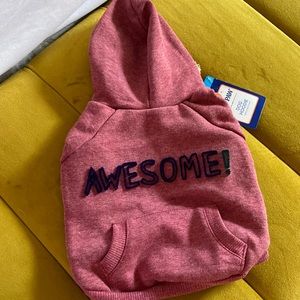 Top Paw “Awesome” dog hoodie Sz Small NWT